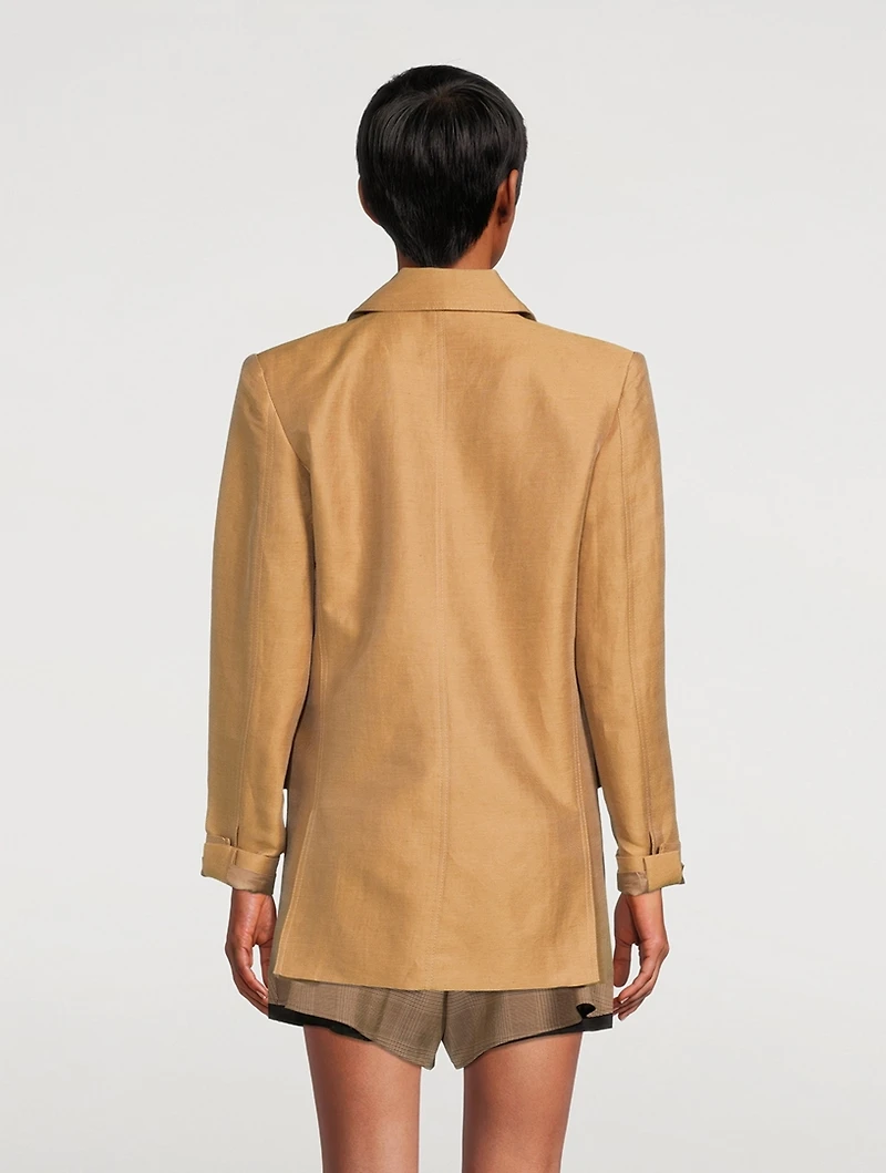 Oversized Double-Breasted Blazer