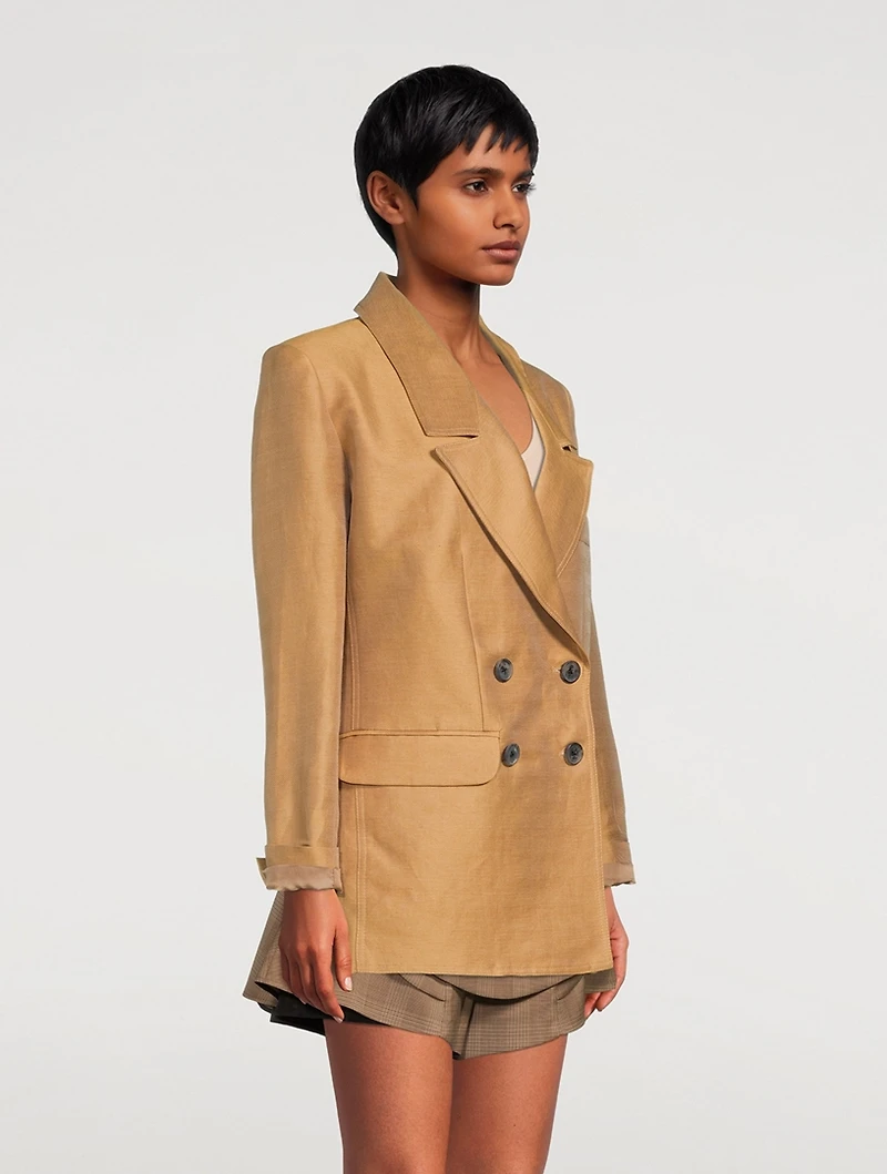 Oversized Double-Breasted Blazer