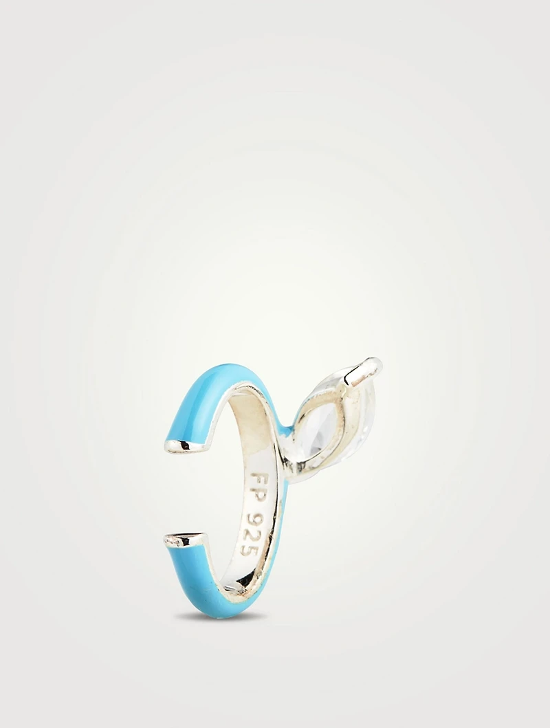 Gem Enamel Ear Cuff