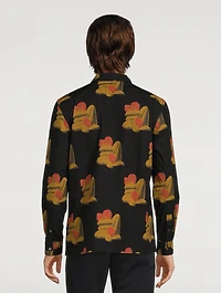 David JM Cotton Printed Shirt
