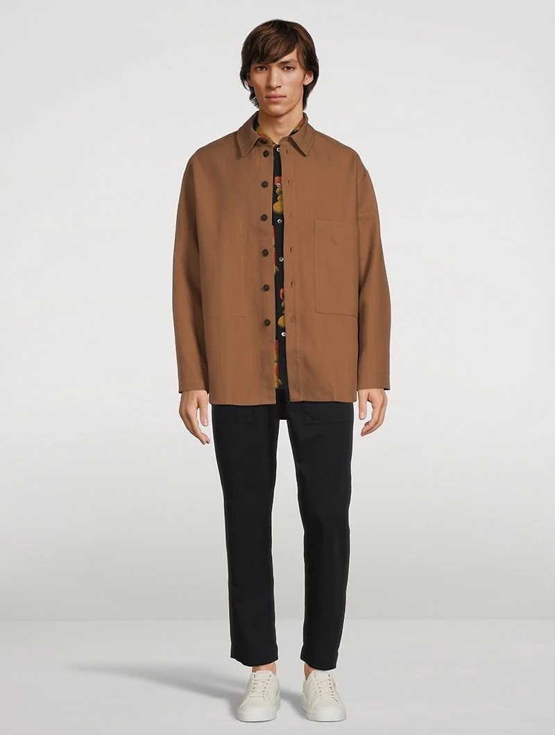 David JM Cotton Printed Shirt