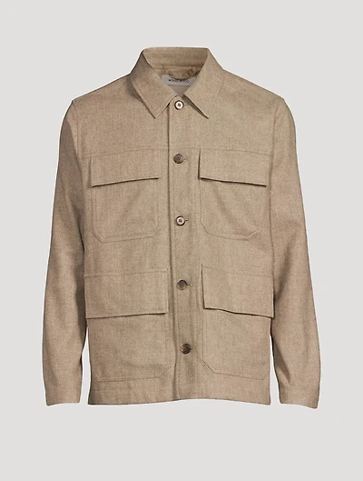Clive Wool-Blend Shirt