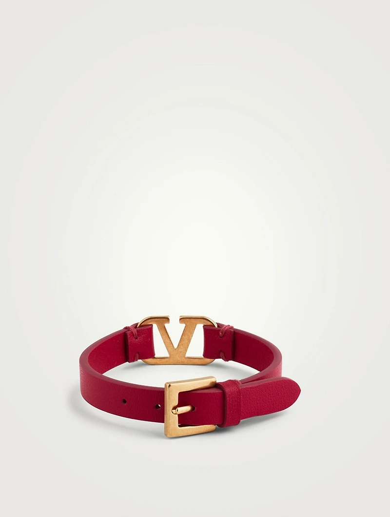 VLOGO Leather Strap Bracelet