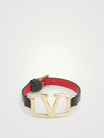 VLOGO Leather Strap Bracelet