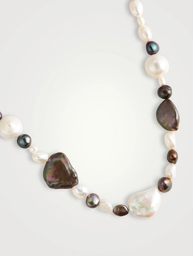 Earth Necklace With Pearls