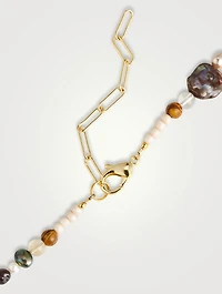 Earth Necklace With Pearls