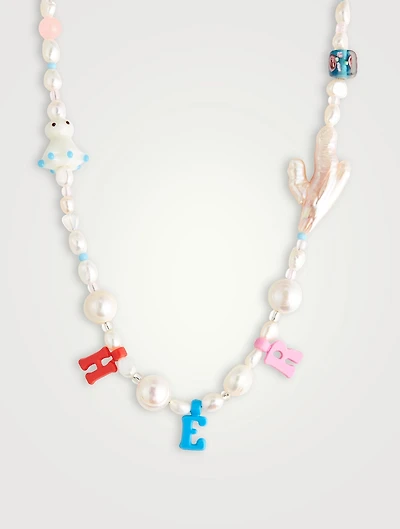 Her Necklace With Pearls