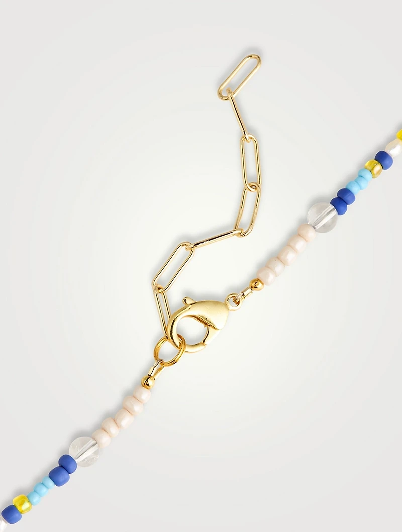 Smiley Necklace With Pearls