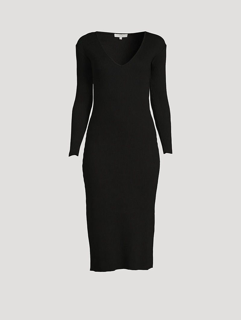 Ribbed Midi Dress