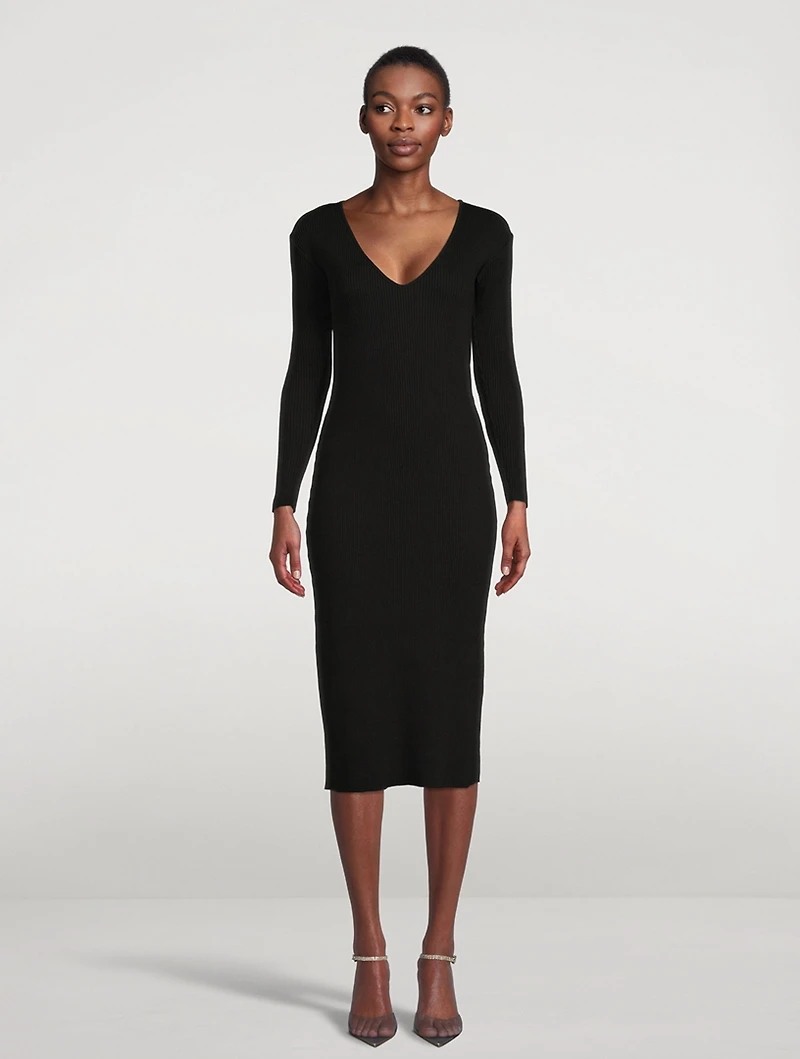 Ribbed Midi Dress