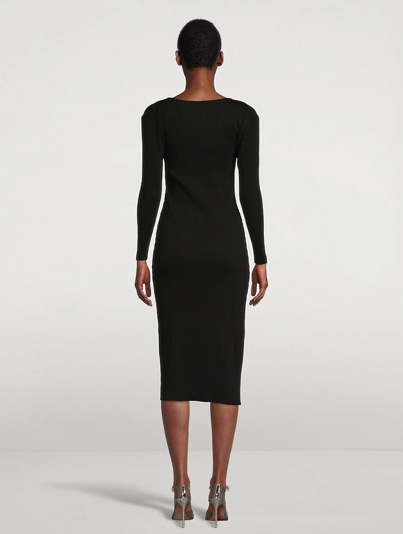 Ribbed Midi Dress