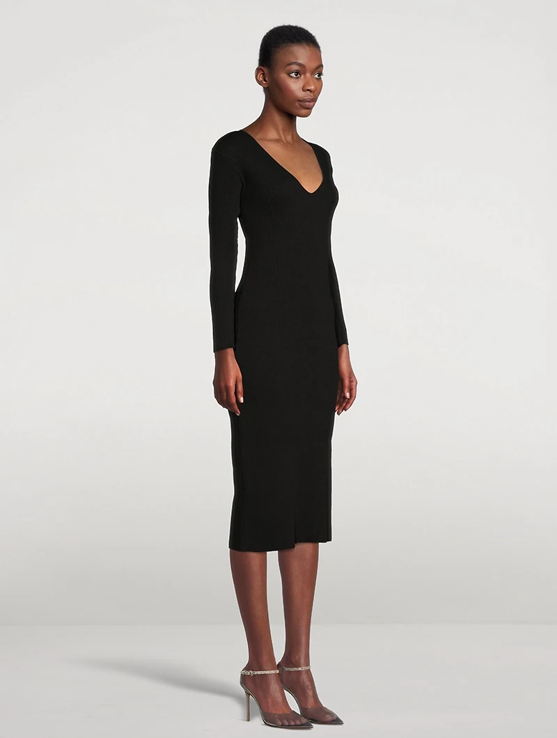 Ribbed Midi Dress