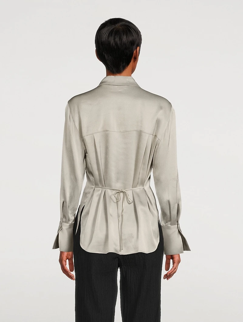 Relaxed Satin Blouse