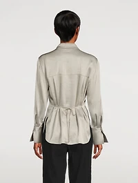 Relaxed Satin Blouse