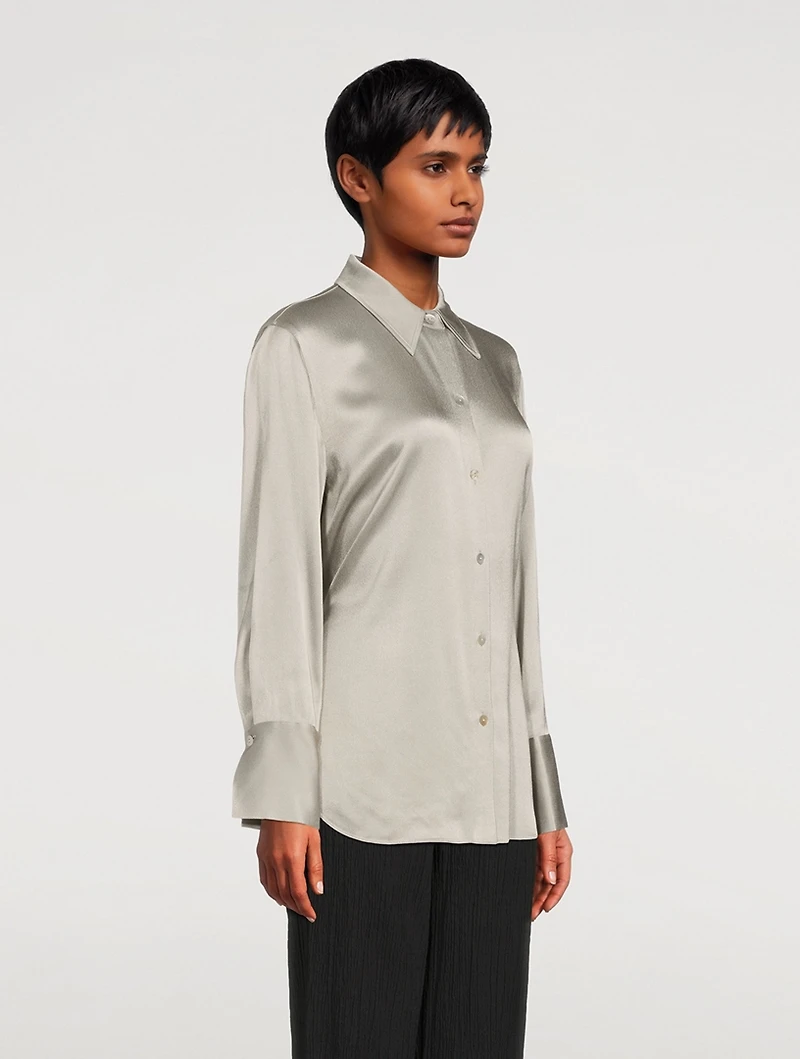 Relaxed Satin Blouse