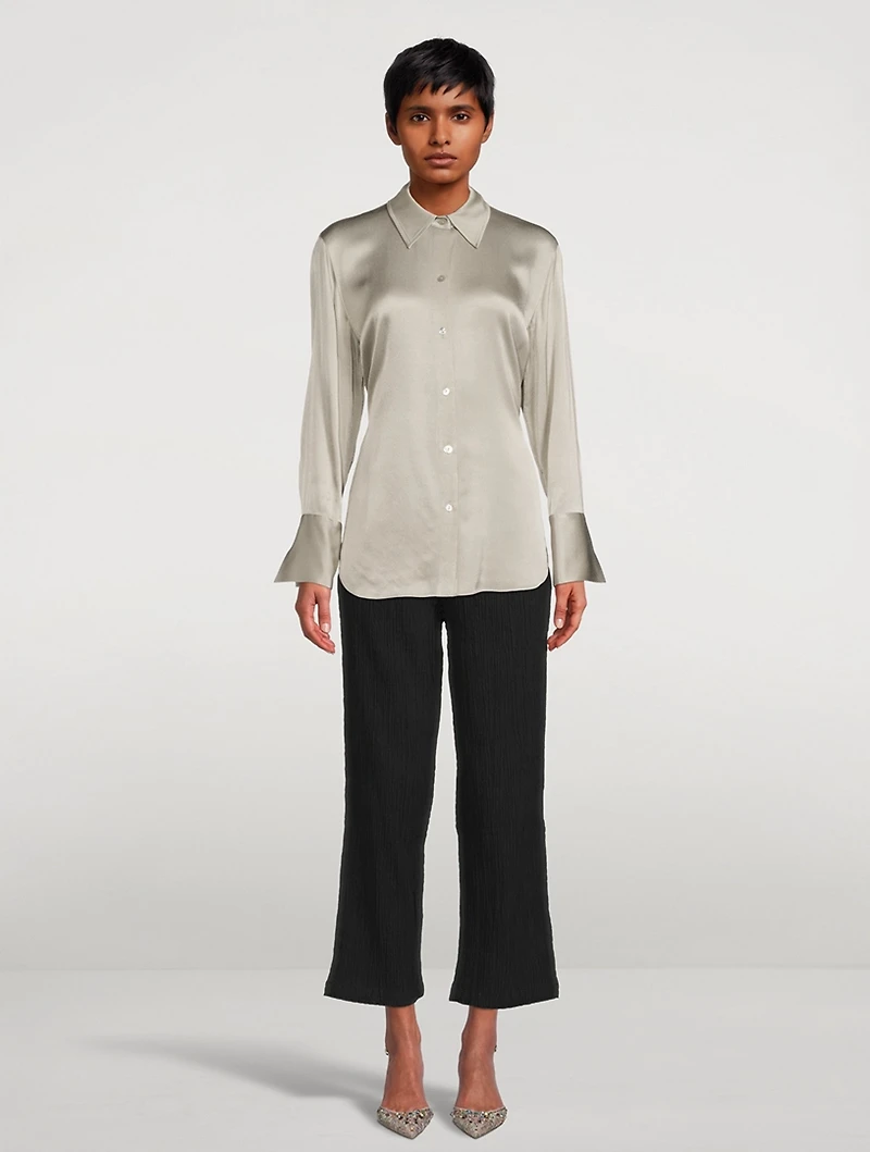 Relaxed Satin Blouse