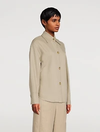 Tie-Back Shirt Jacket