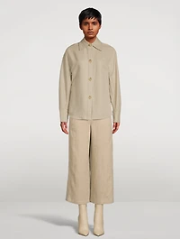 Tie-Back Shirt Jacket