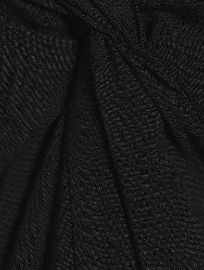Off-Shoulder Twist Midi Dress