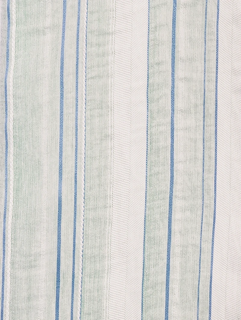 Drapey Stripe Shirred Blouse