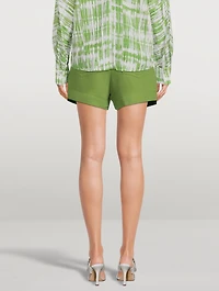 Twill Belted Shorts