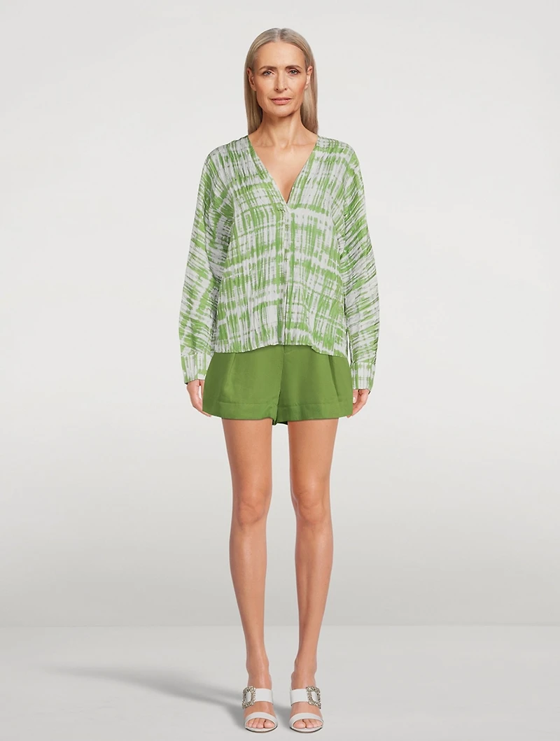 Twill Belted Shorts