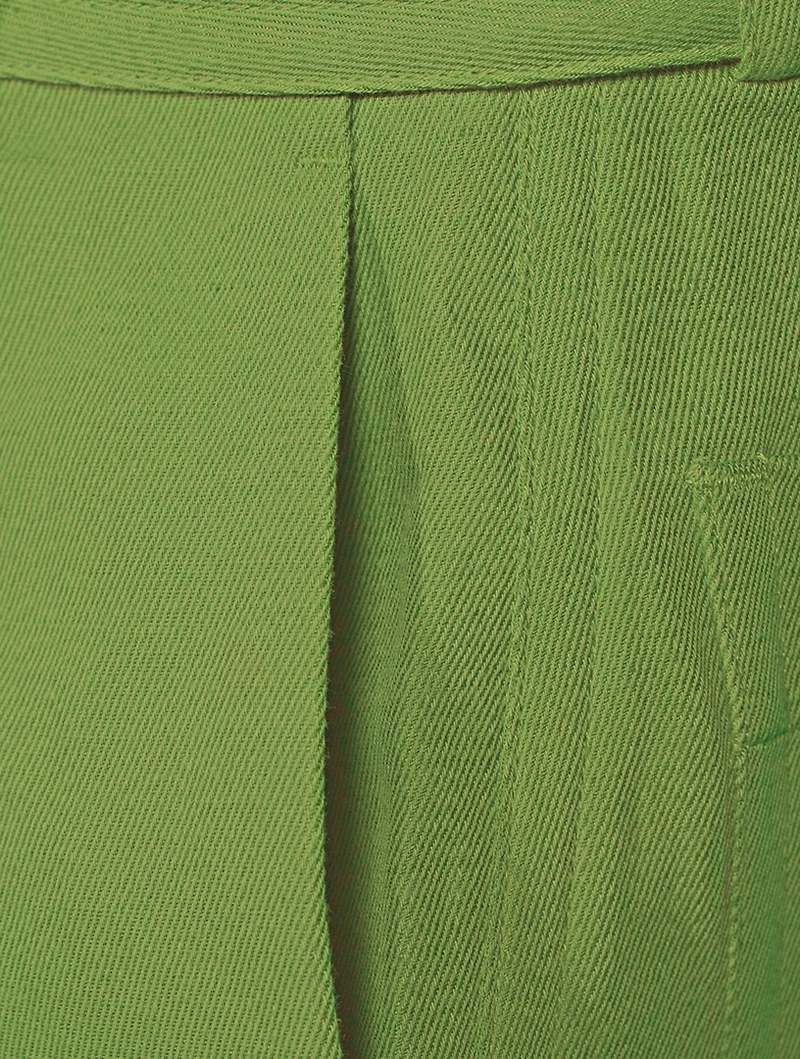 Twill Belted Shorts