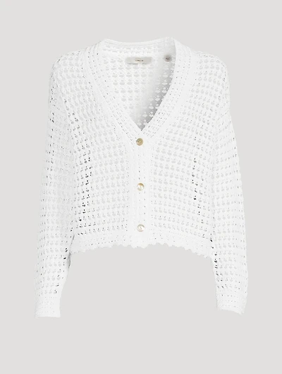 Organic Cotton Crochet Cardigan