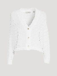 Organic Cotton Crochet Cardigan