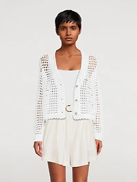 Organic Cotton Crochet Cardigan