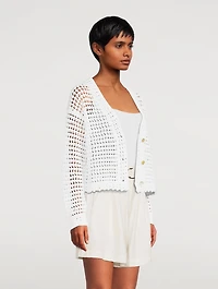 Organic Cotton Crochet Cardigan