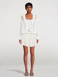Organic Cotton Crochet Cardigan