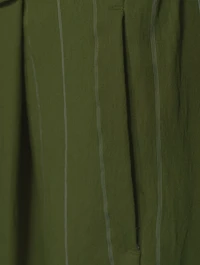 Soft Belted Pants Striped Print