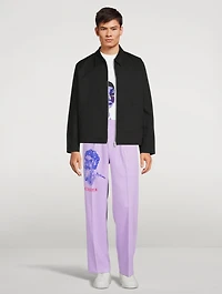 Face Pleated Pants