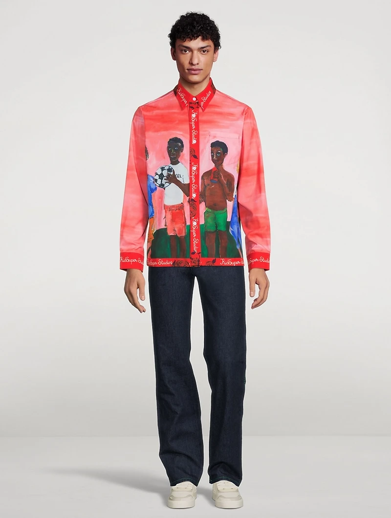Long-Sleeve Shirt Kids Print