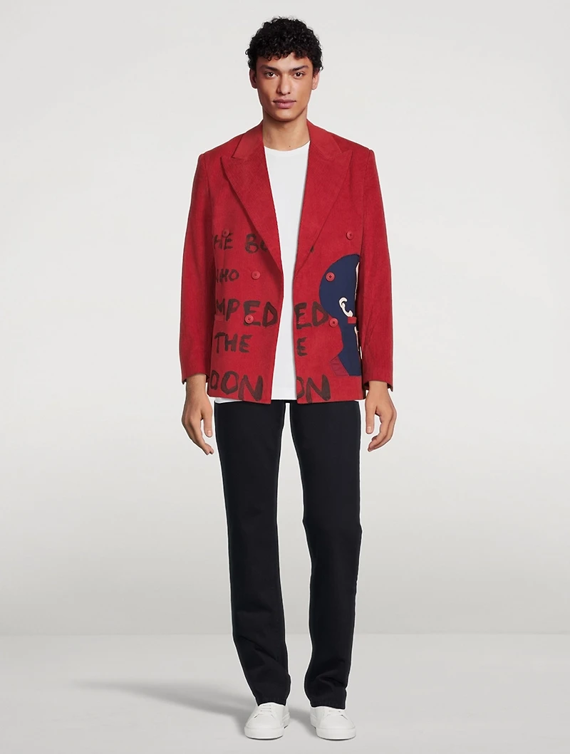 Jumped The Moon Double-Breasted Jacket