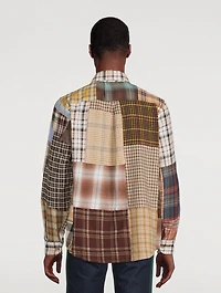 Work Face Cotton Shirt Check Print