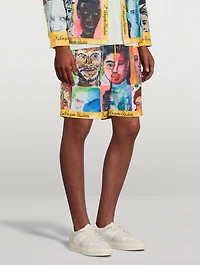 Faces Drawstring Shorts