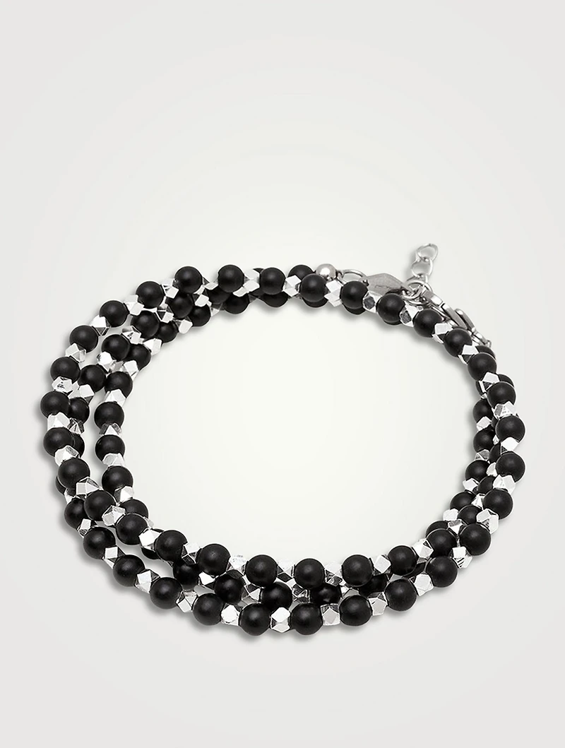 Wrap-Around Onyx Bracelet