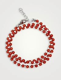Wrap-Around Red Jade Bracelet