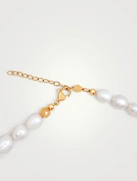 Smiley Face Long Pearl Necklace