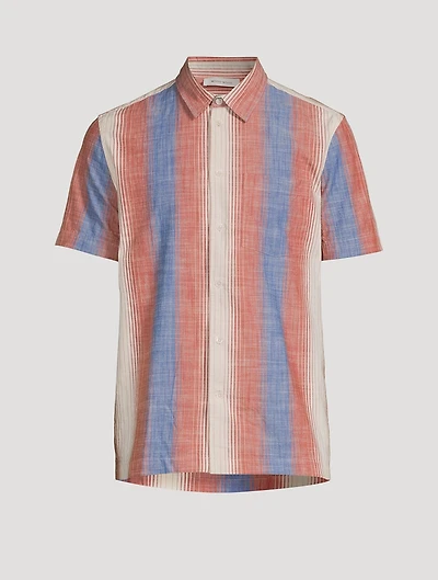 Thor Cotton Short-Sleeve Shirt Gradient Stripe