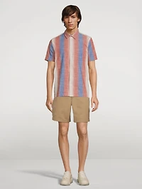 Thor Cotton Short-Sleeve Shirt Gradient Stripe