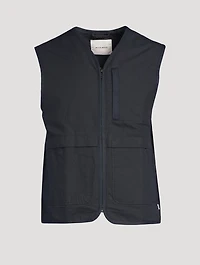 Victor Crispy Check Zip Vest