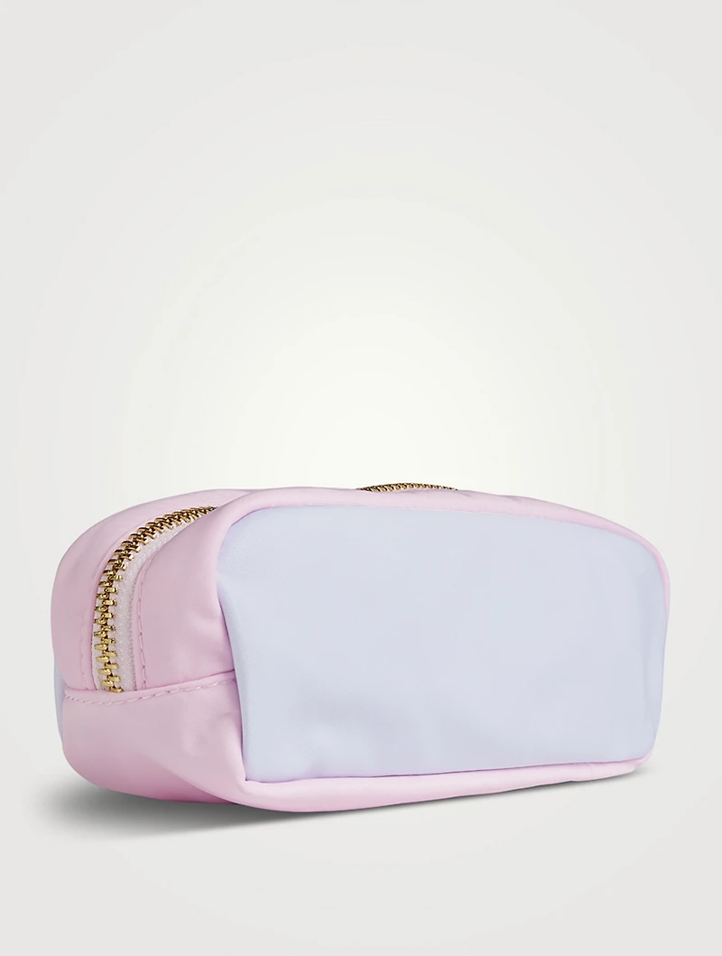 Colourblock Nylon Pencil Case