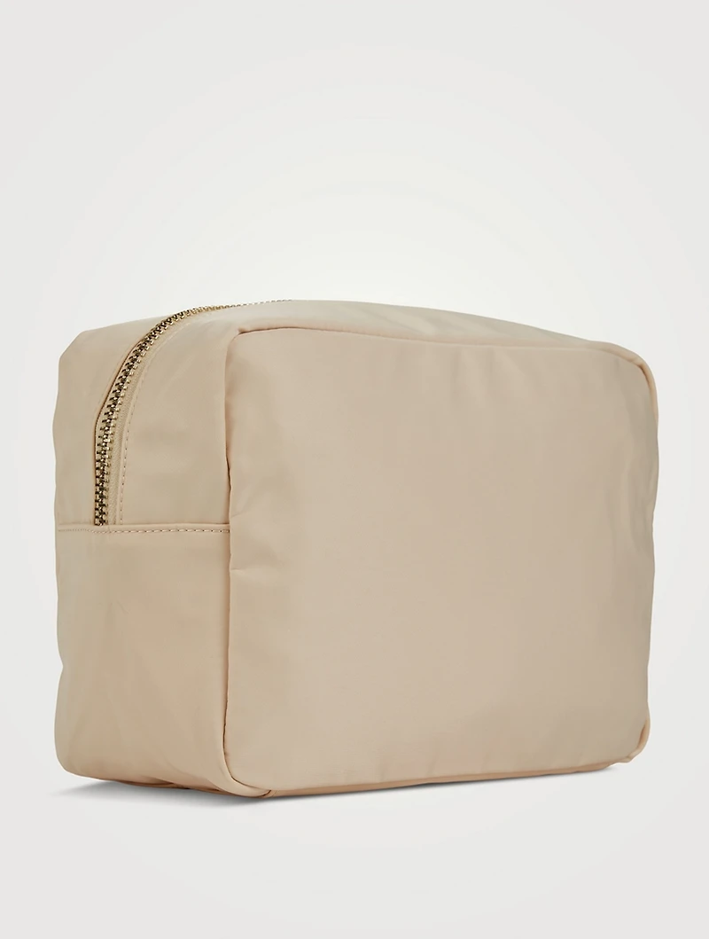Large Nylon Pouch With Bikinis Lettering