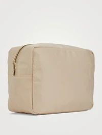 Large Nylon Pouch With Bikinis Lettering