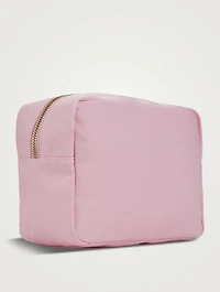 Nylon Pouch With Stuff Lettering