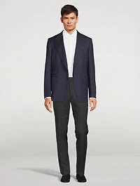 Wool Peak-Lapel Jacket