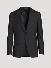 Stretch Mouliné Jacket With Subtle Check